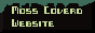 a dark green button with a layer of moss, labelled 'moss coverd website'